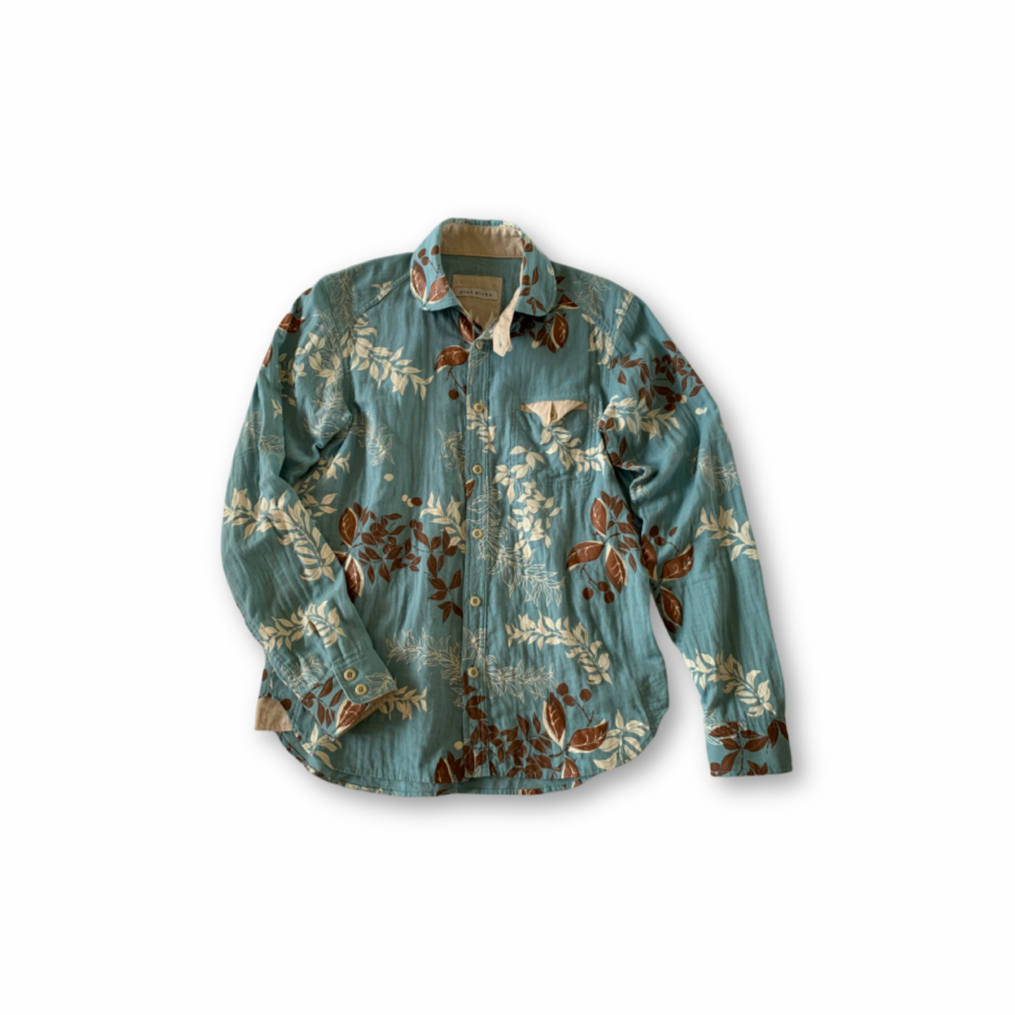 トライアングルフラップシャツ／マイレリーフプリント