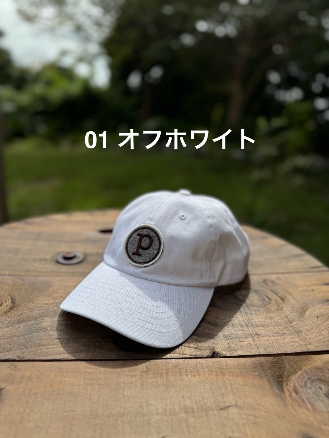 ベースボールキャップ/フェルトPワッペン