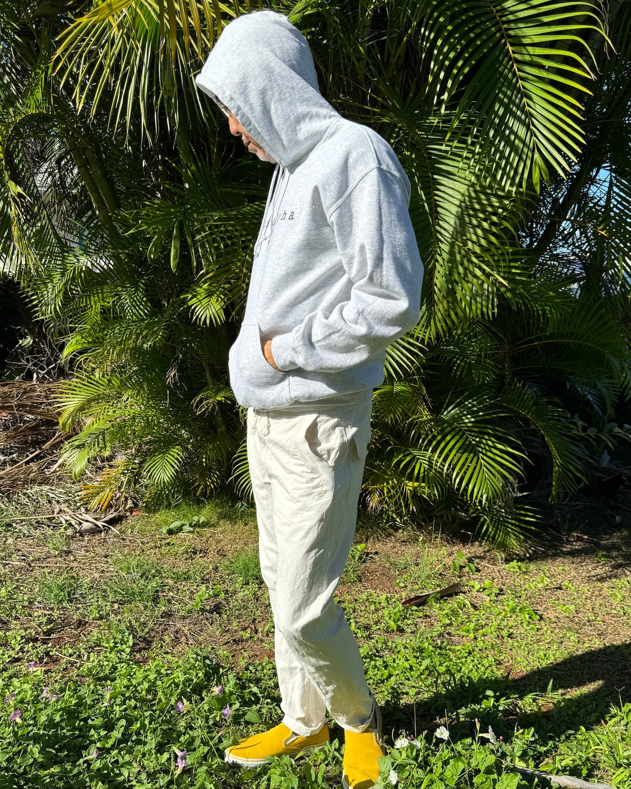 ロゴプリントフーディー