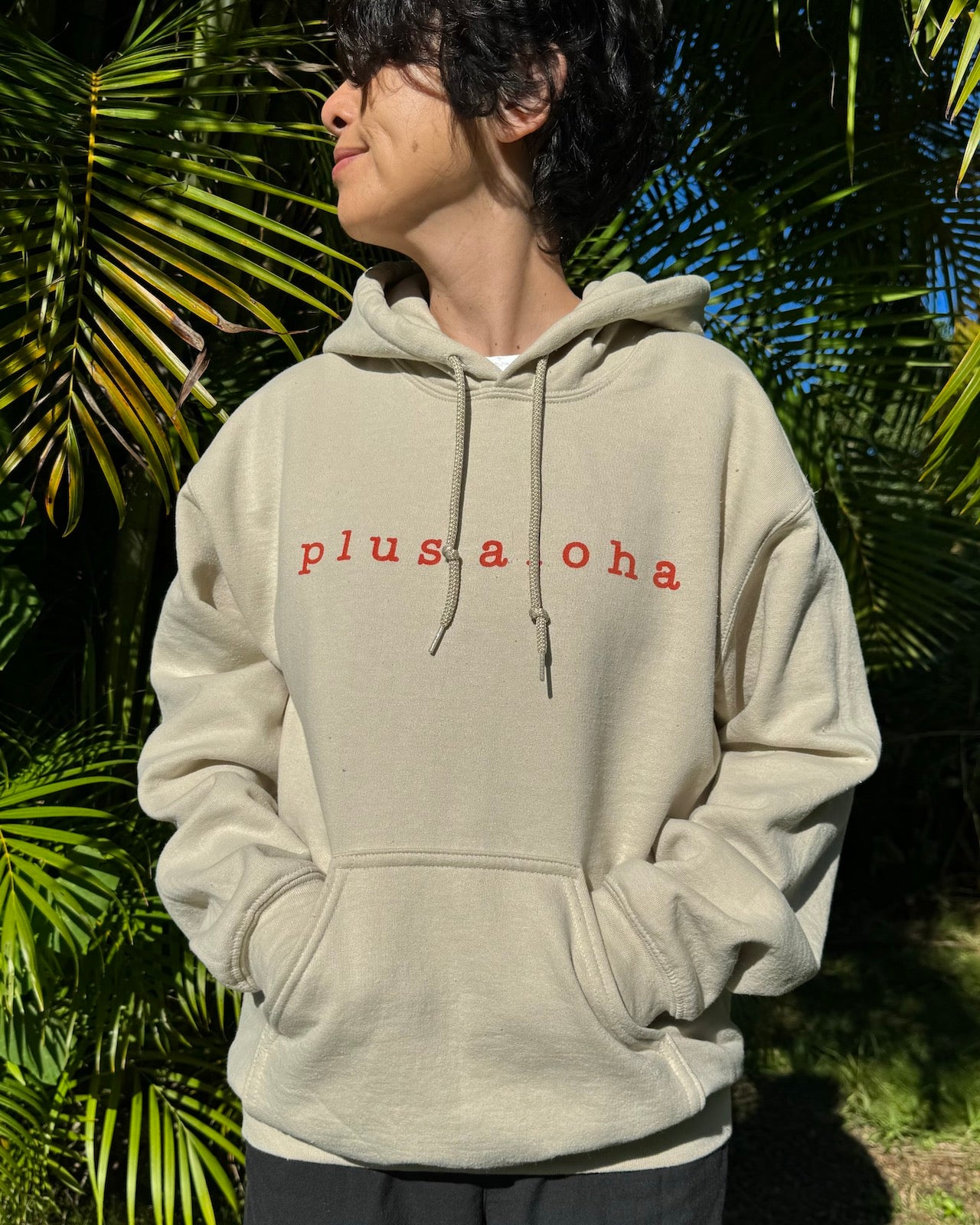 ロゴプリントフーディー