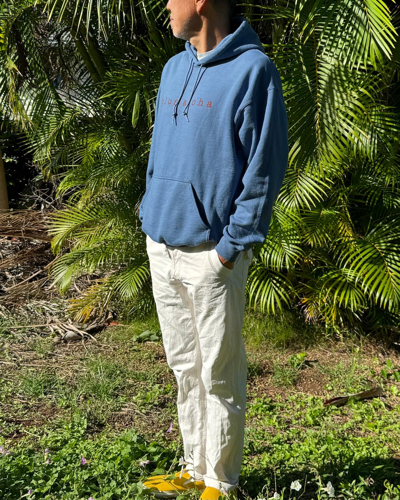 ロゴプリントフーディー