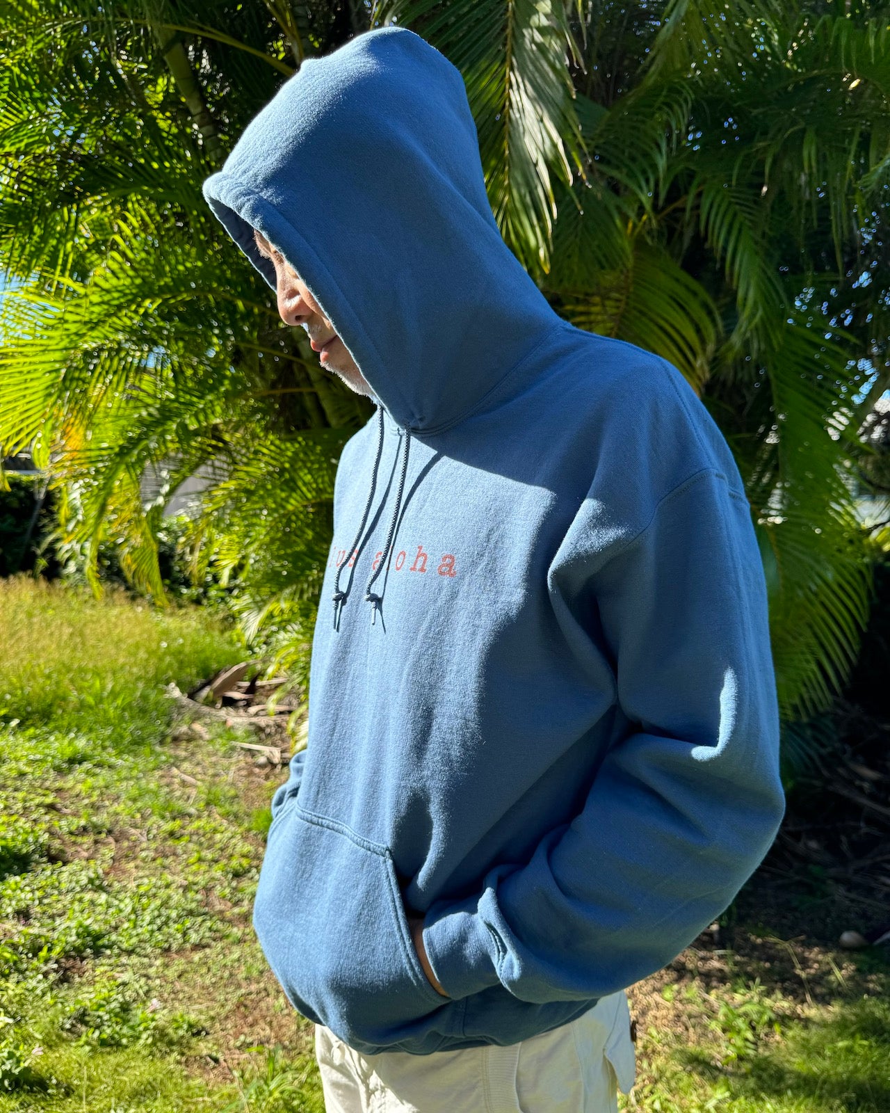 ロゴプリントフーディー