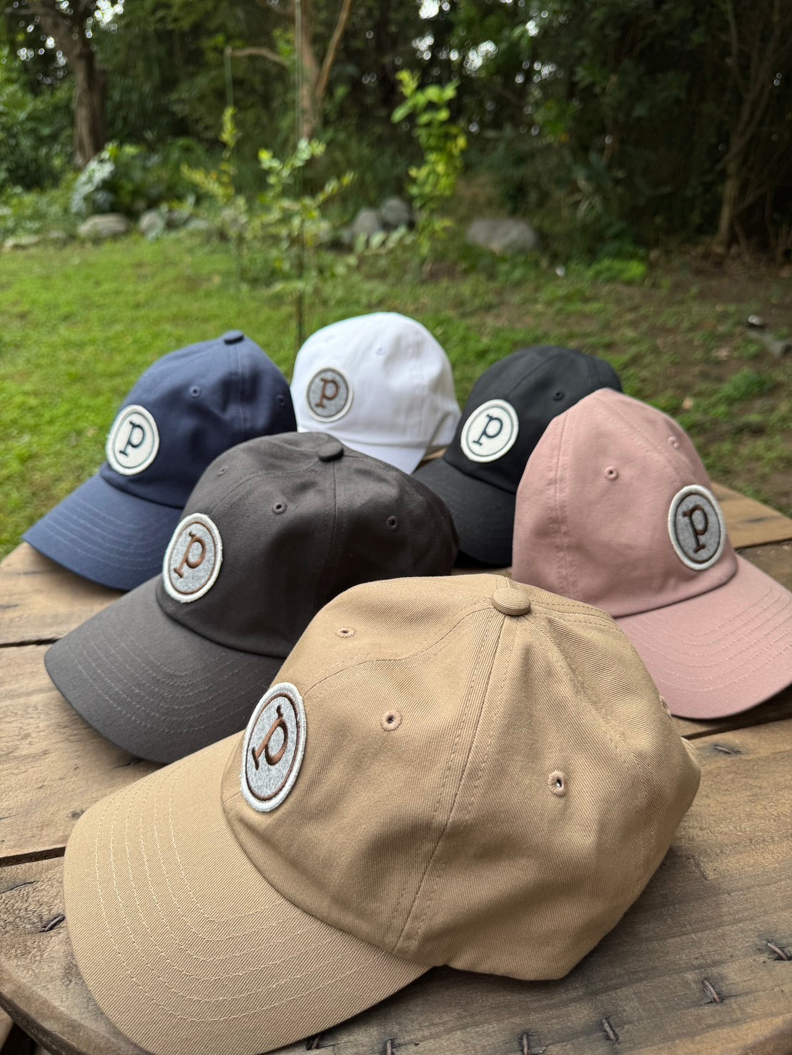 ベースボールキャップ/フェルトPワッペン