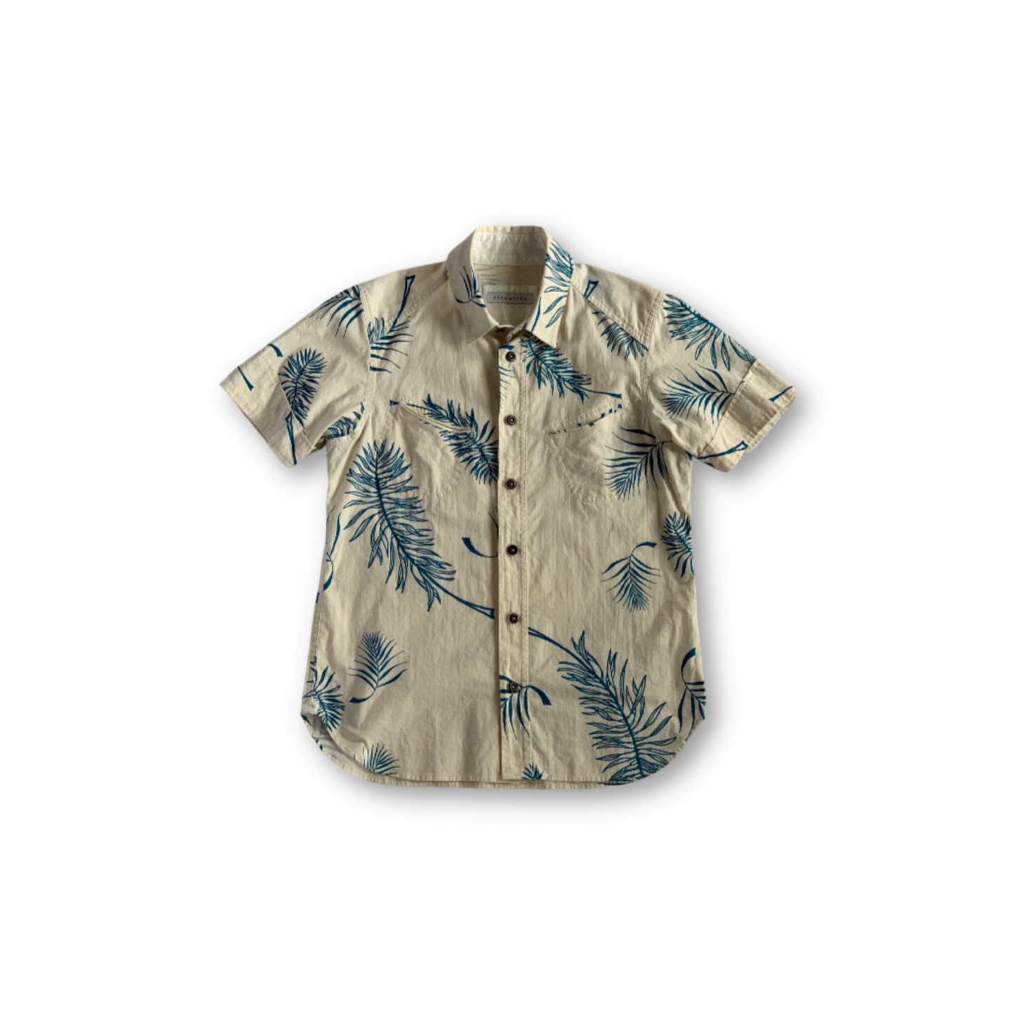 スマイルポケットシャツ／パームリーフプリント