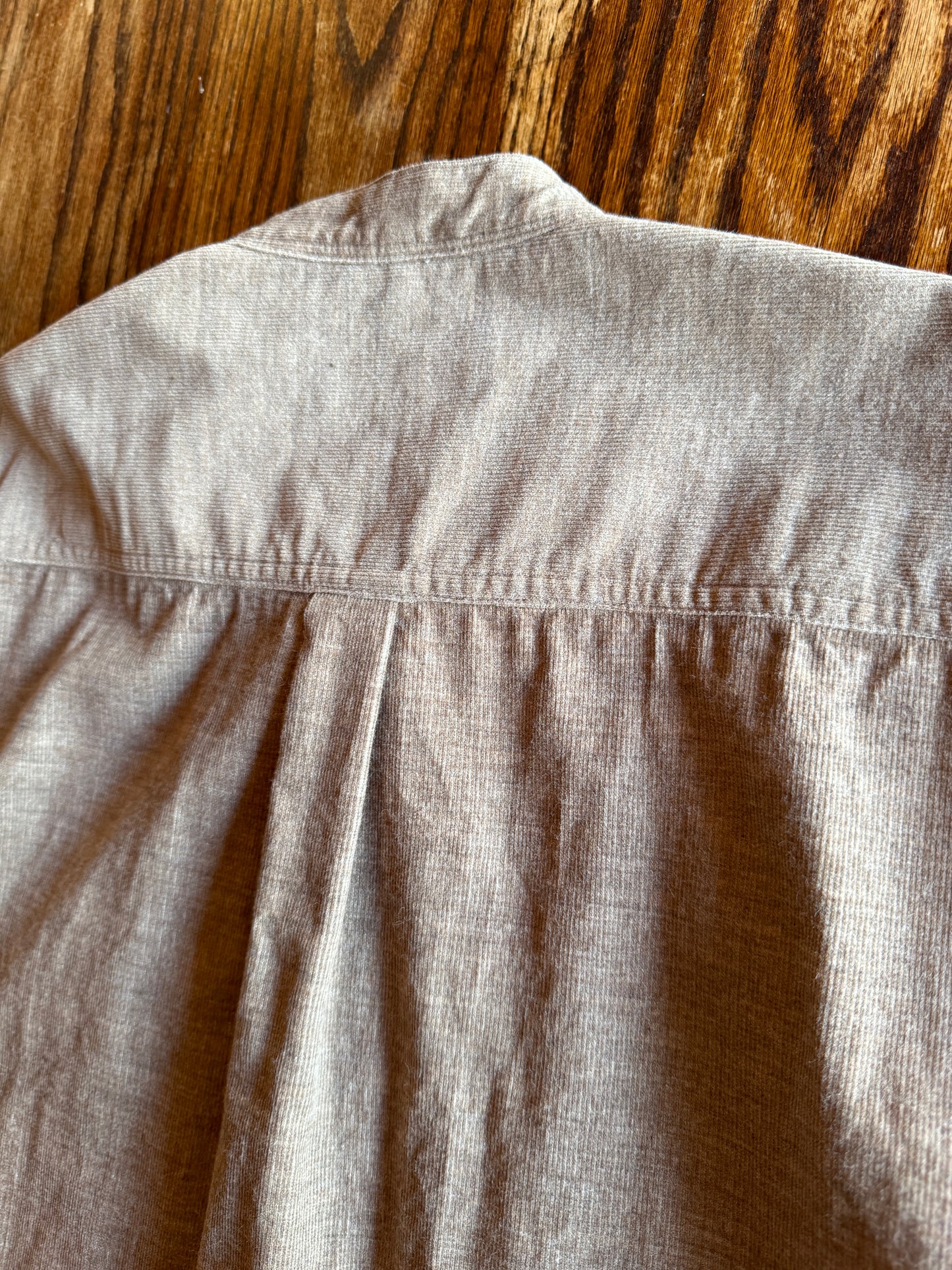 バンドカラー コンフォートシャツ/ トップ糸コーデュロイ