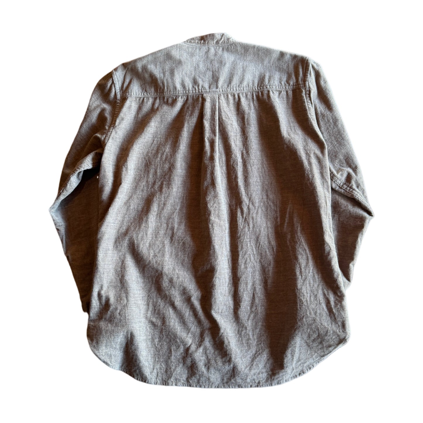 バンドカラー コンフォートシャツ/ トップ糸コーデュロイ