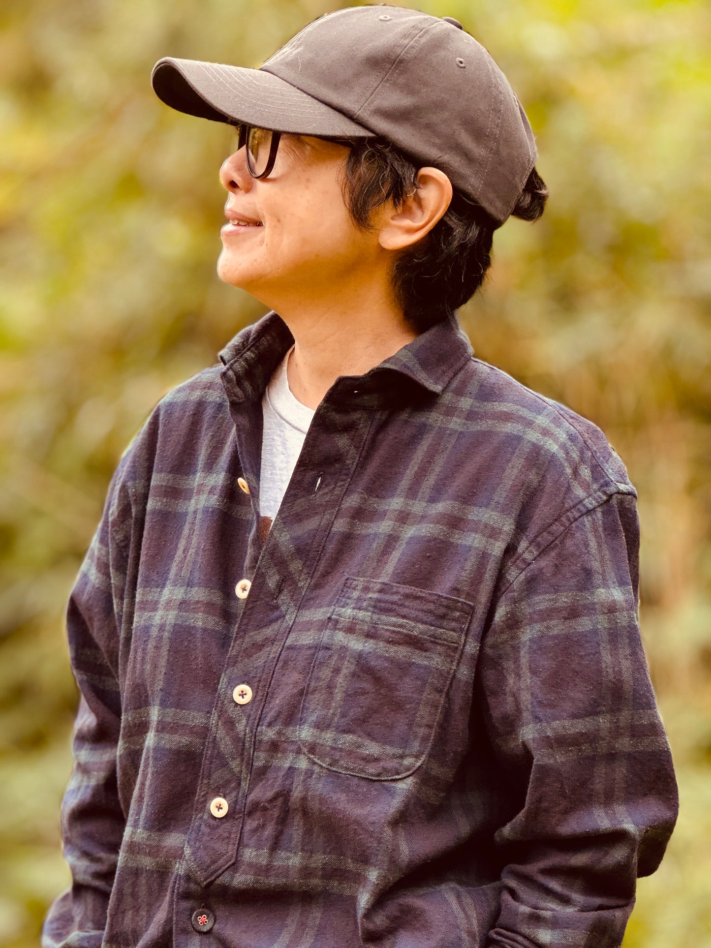 ホリゾンタルカラー コンフォートシャツ / ブーレットノイル タータンチェック