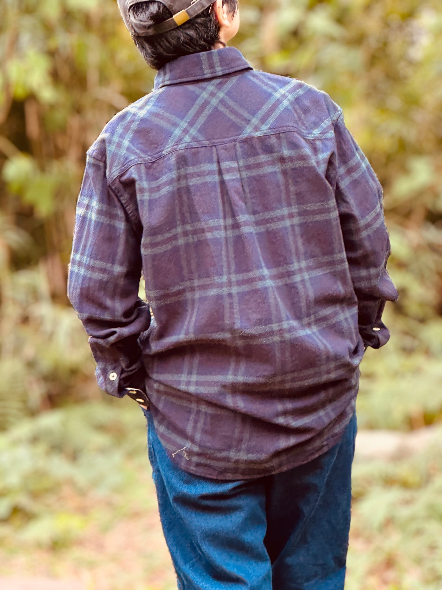 ホリゾンタルカラー コンフォートシャツ / ブーレットノイル タータンチェック