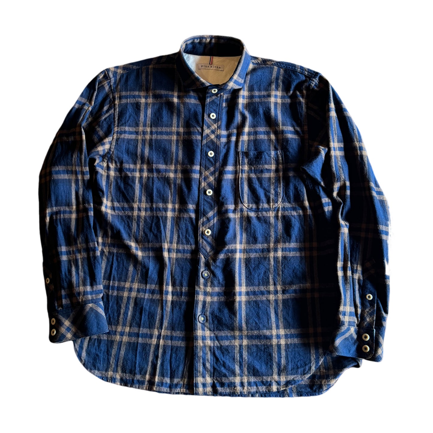 ホリゾンタルカラー コンフォートシャツ / ブーレットノイル タータンチェック