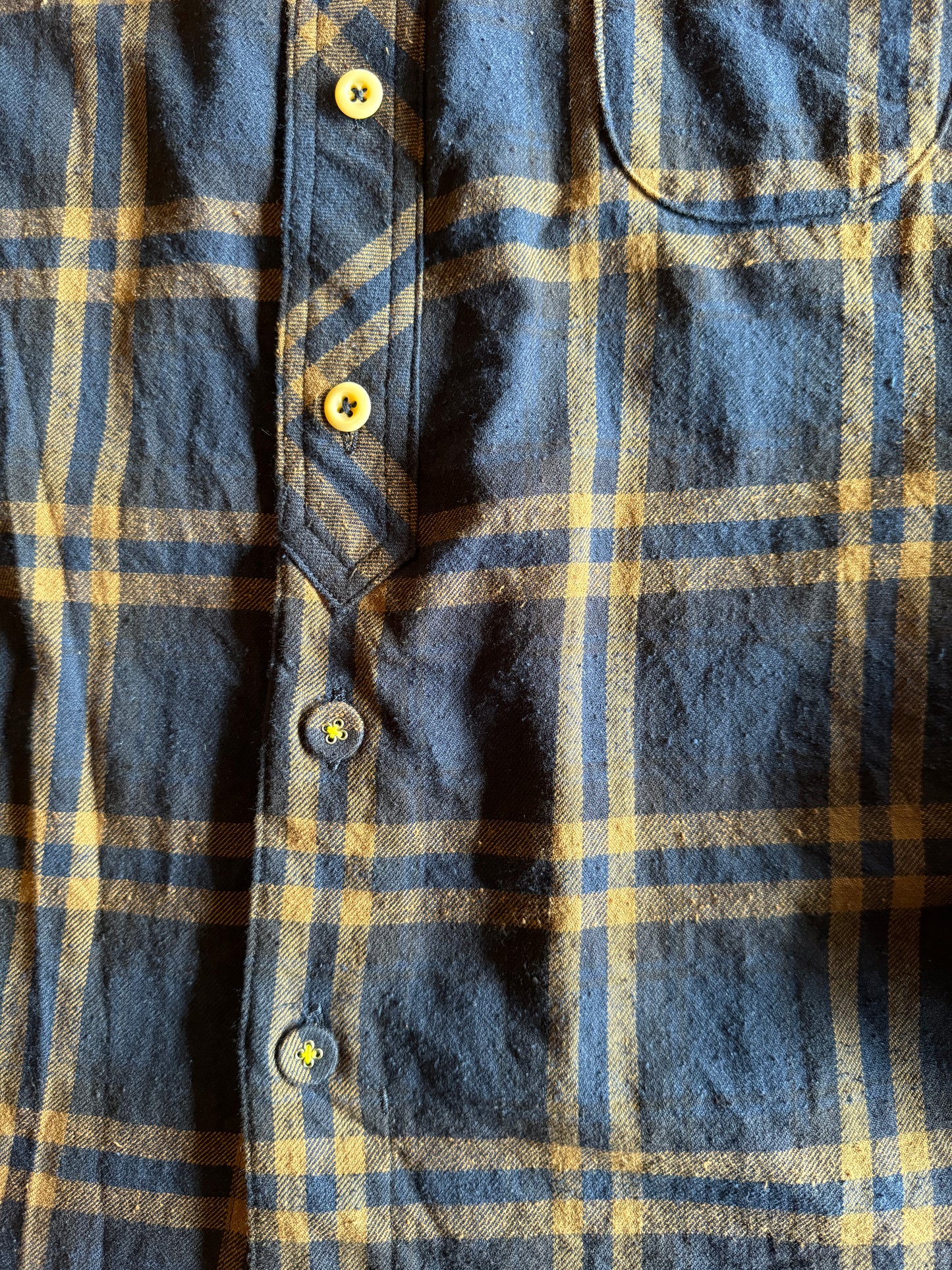 ホリゾンタルカラー コンフォートシャツ / ブーレットノイル タータンチェック