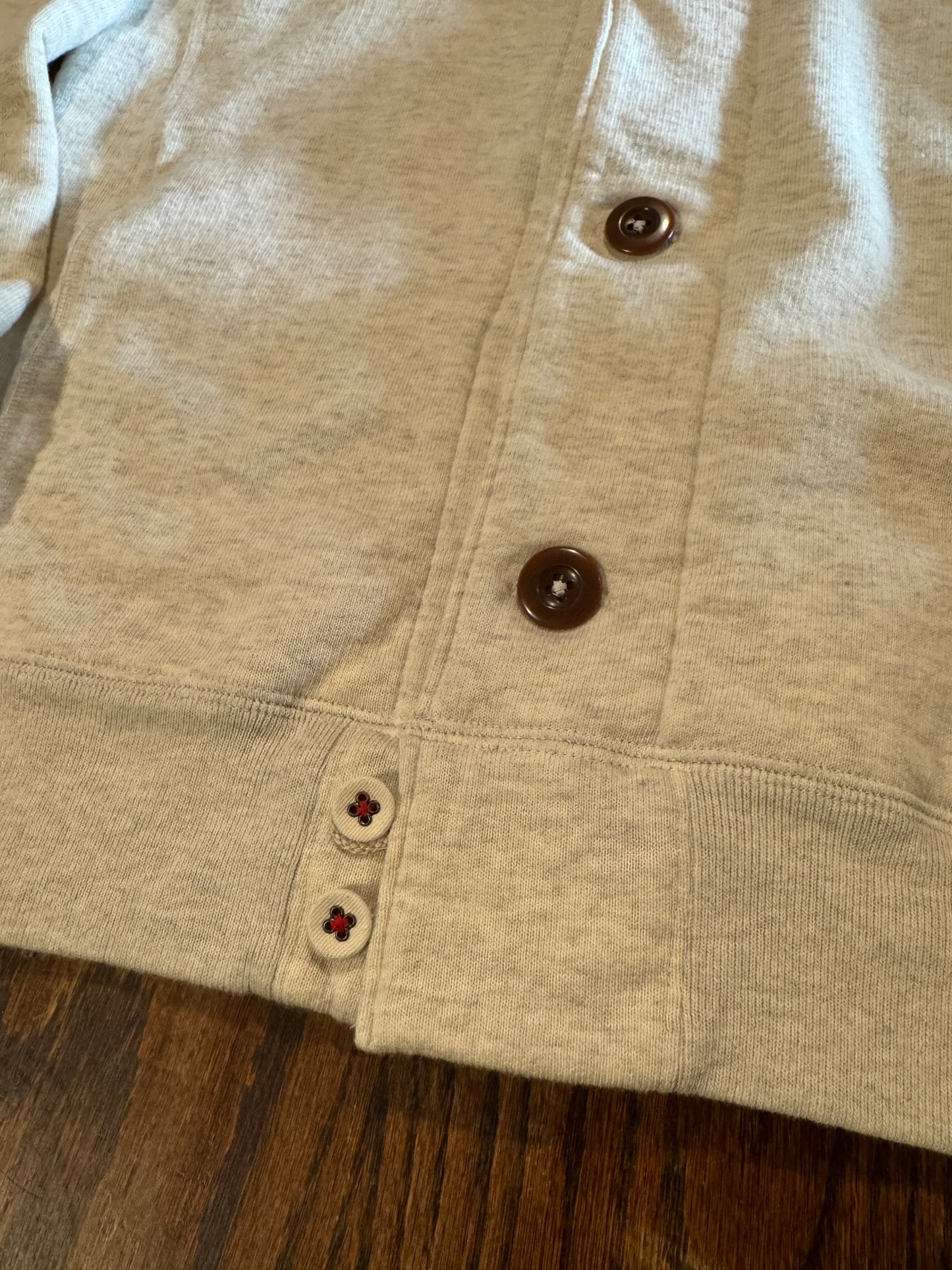 ラウンドカラー カーディガン / ヴィンテージ裏毛