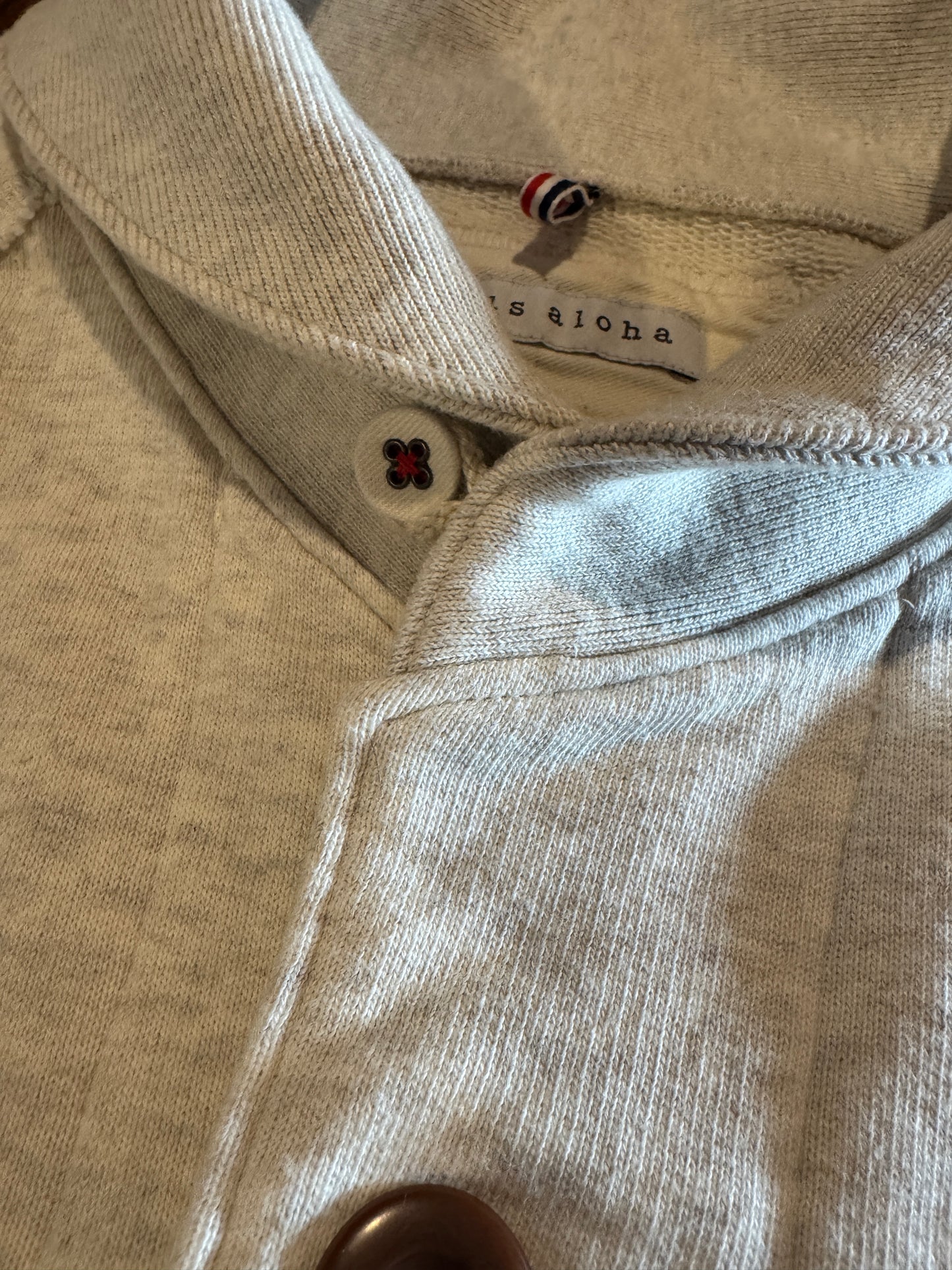 ラウンドカラー カーディガン / ヴィンテージ裏毛