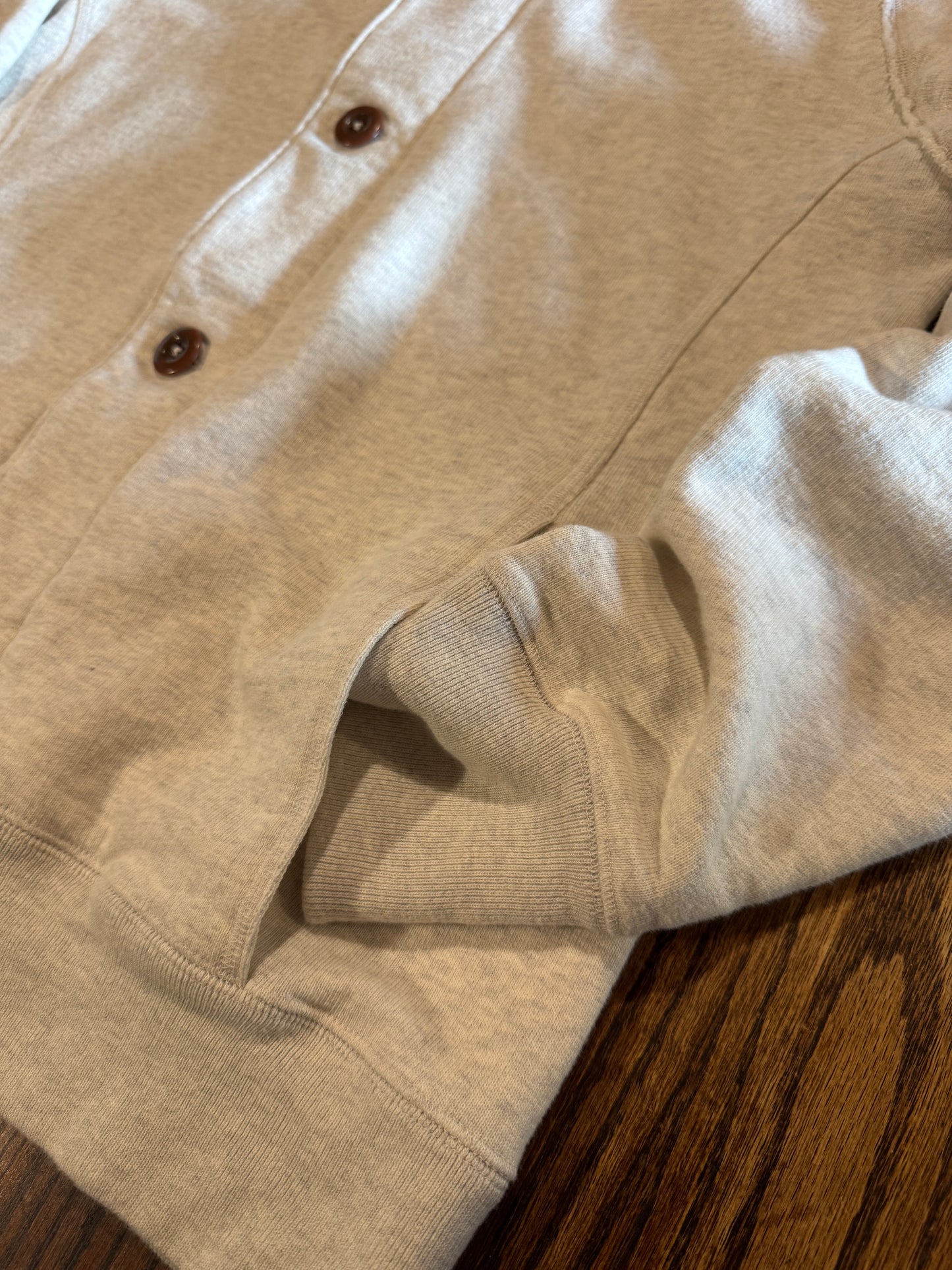 ラウンドカラー カーディガン / ヴィンテージ裏毛