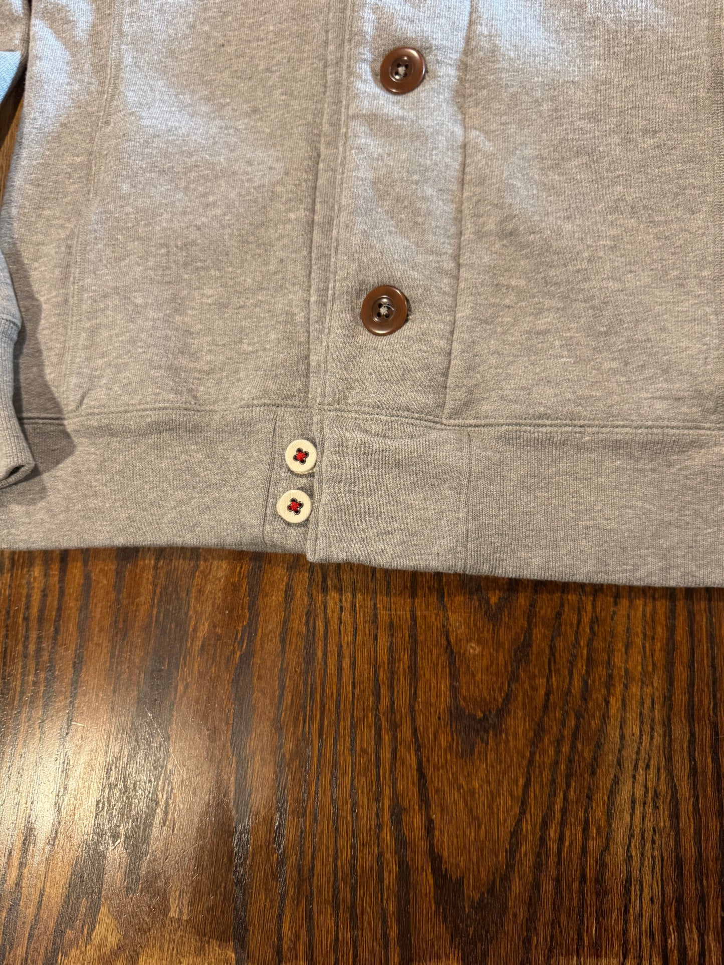 ラウンドカラー カーディガン / ヴィンテージ裏毛