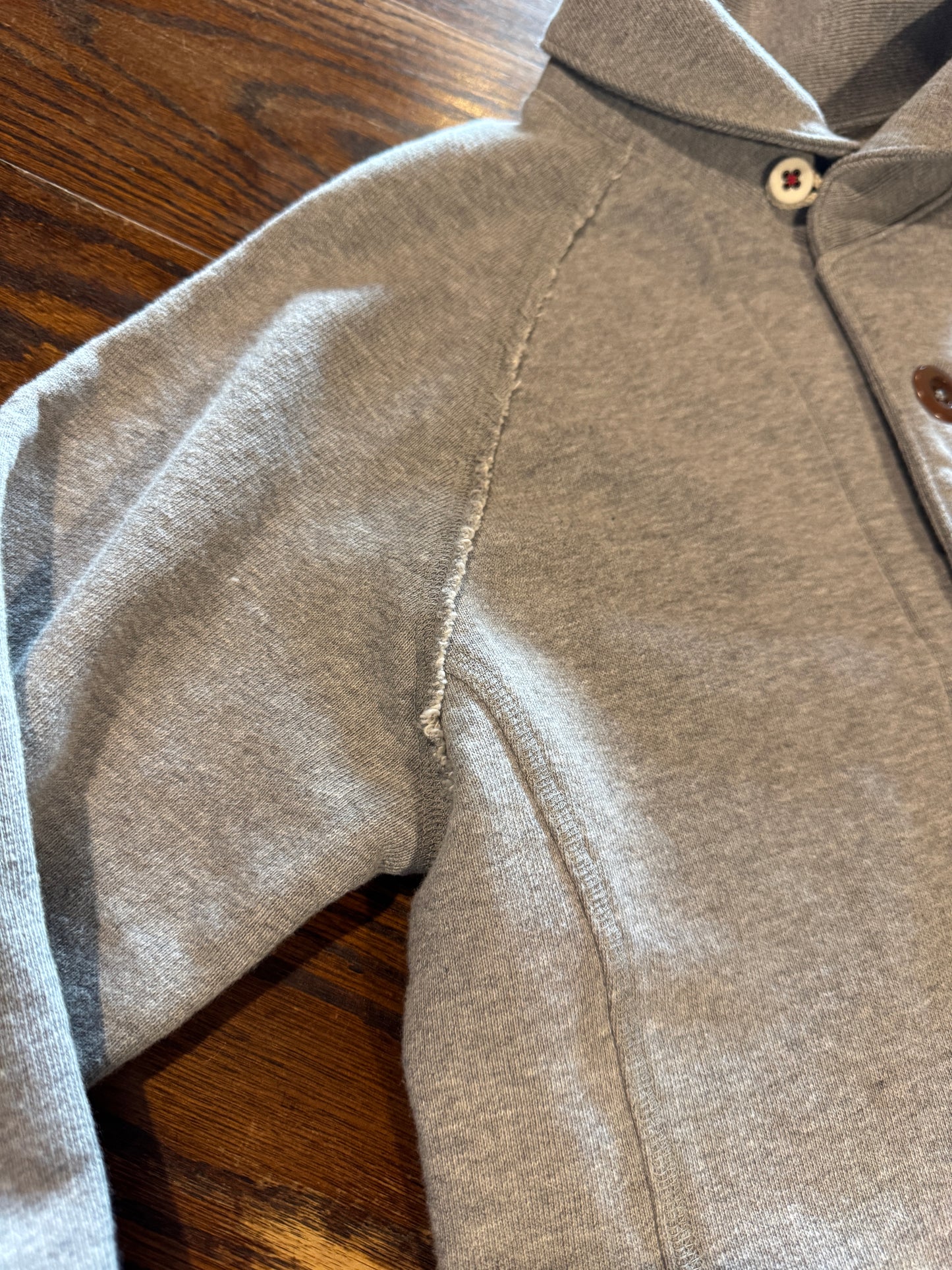 ラウンドカラー カーディガン / ヴィンテージ裏毛