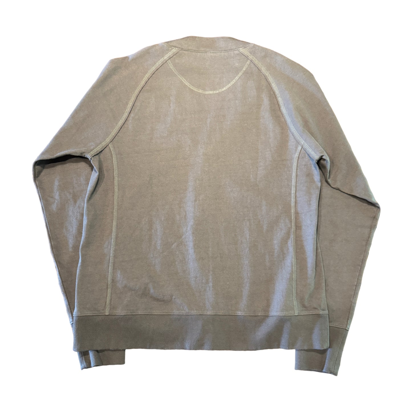 ノーカラーカーディガン/コットンジャージー