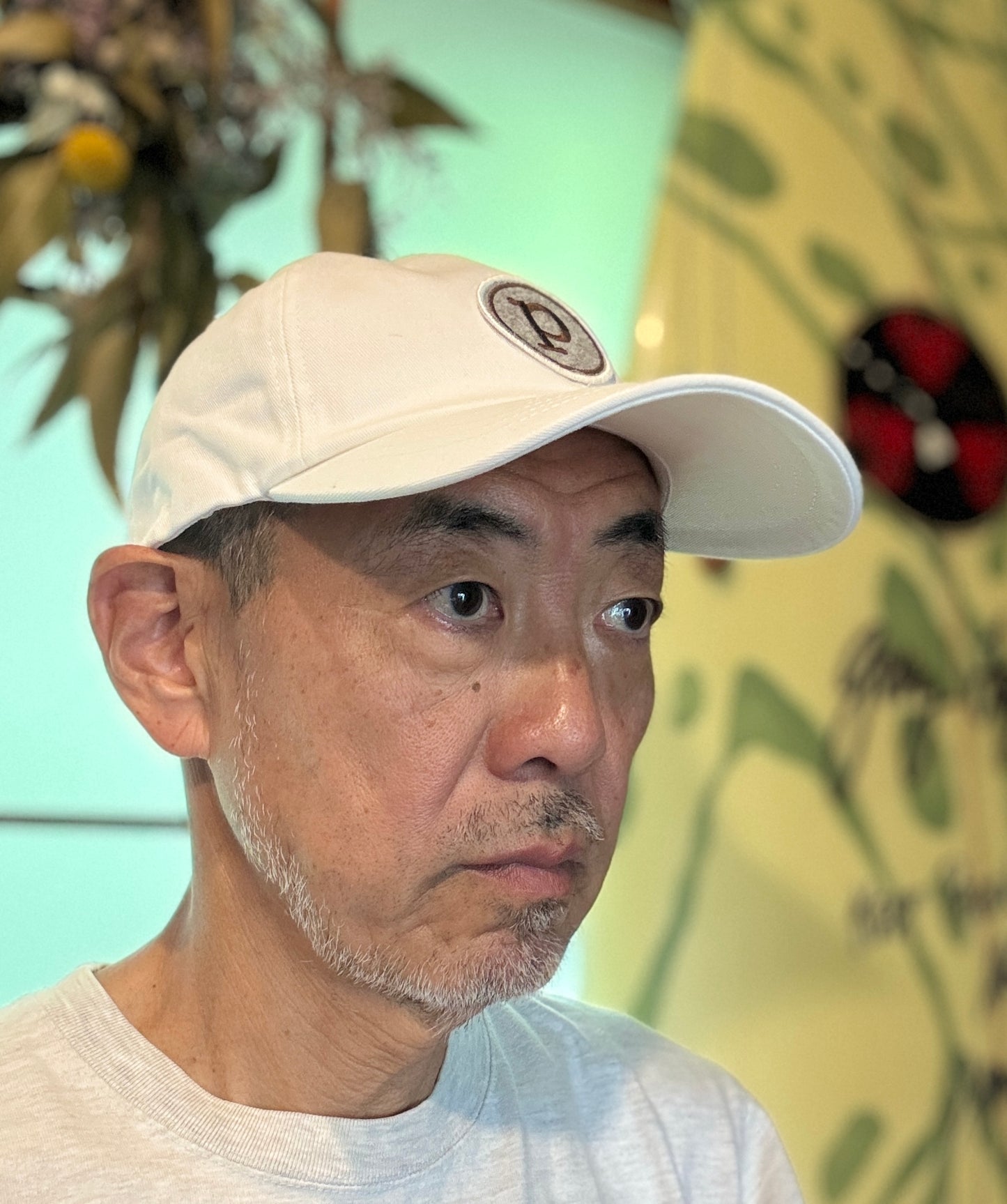 ベースボールキャップ/フェルトPワッペン