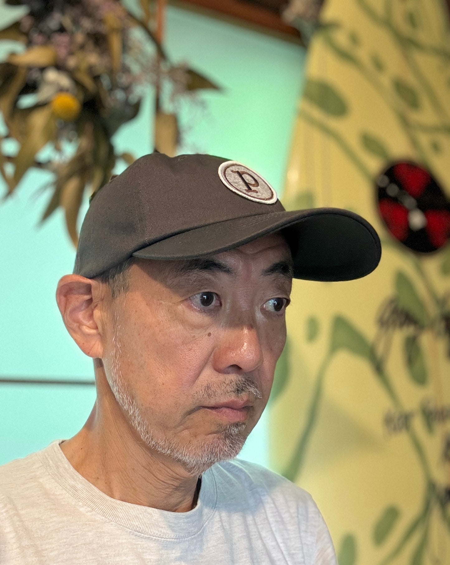 ベースボールキャップ/フェルトPワッペン