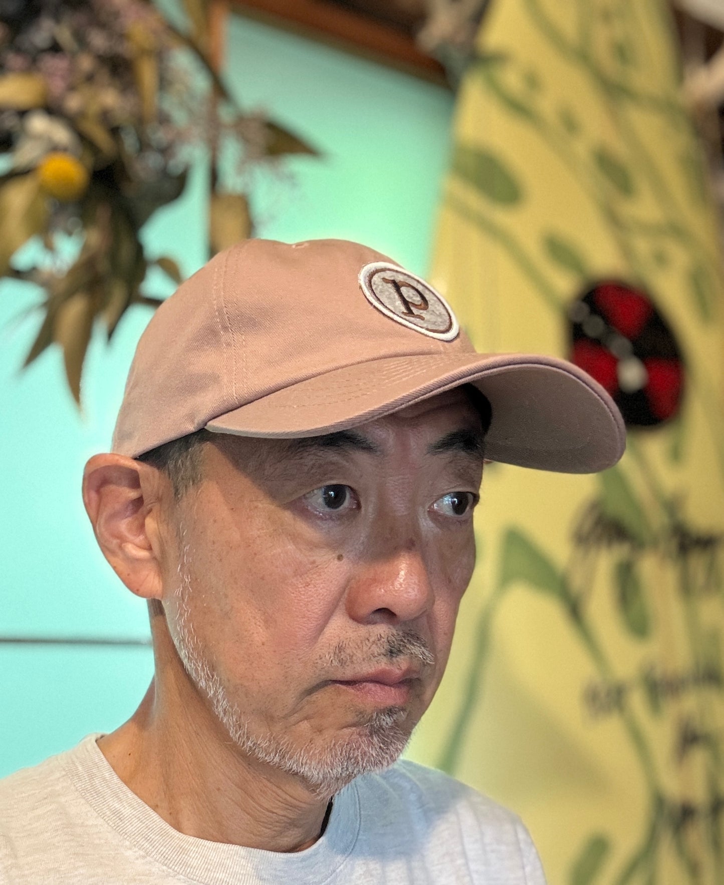 ベースボールキャップ/フェルトPワッペン