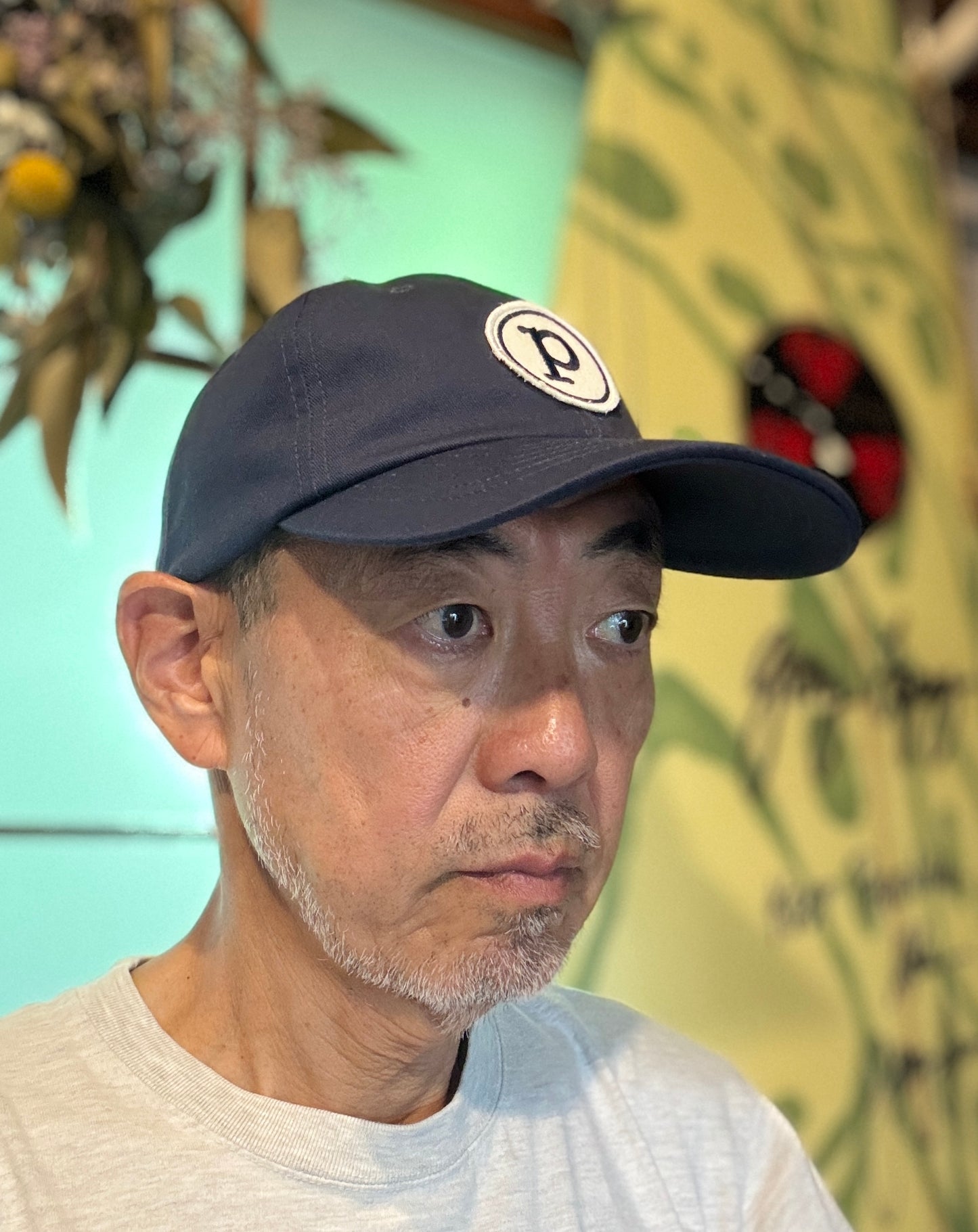 ベースボールキャップ/フェルトPワッペン