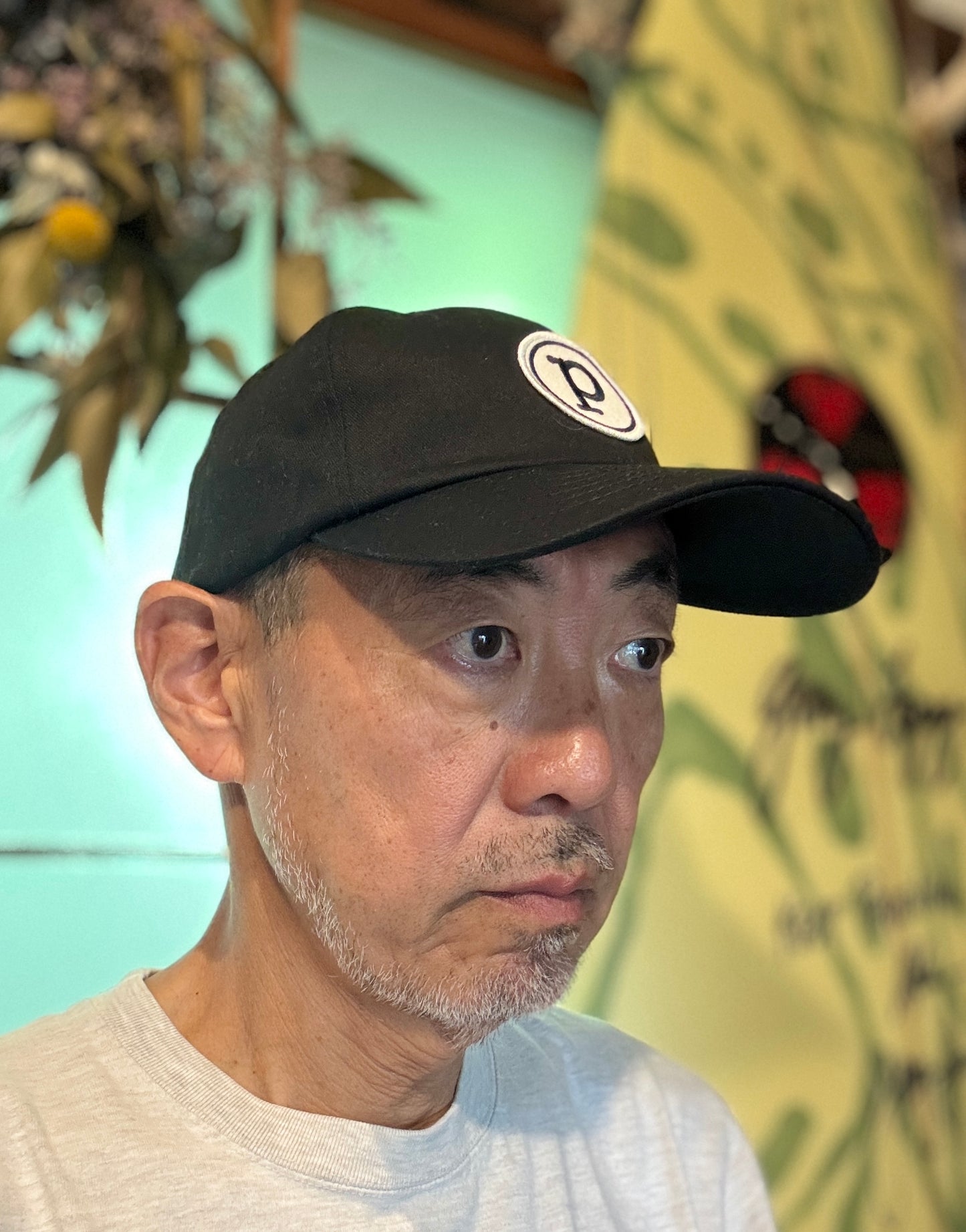 ベースボールキャップ/フェルトPワッペン