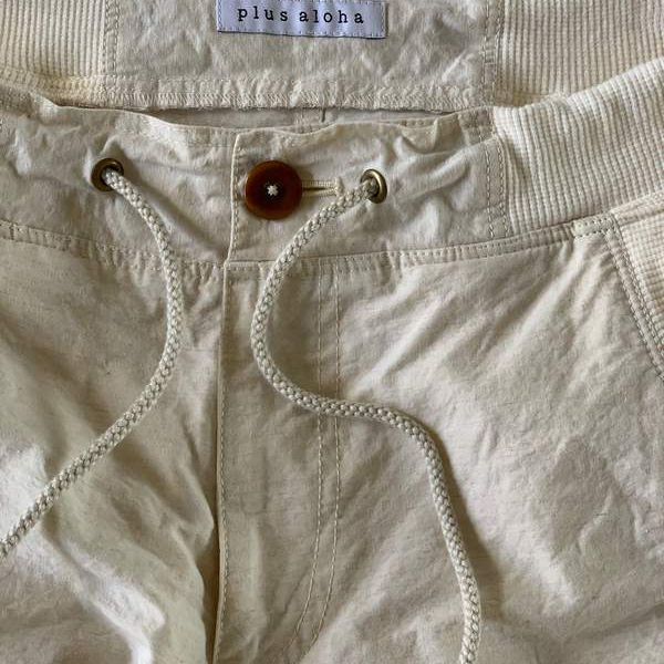 天日干しコットン＆リネン / ロングリブパンツ