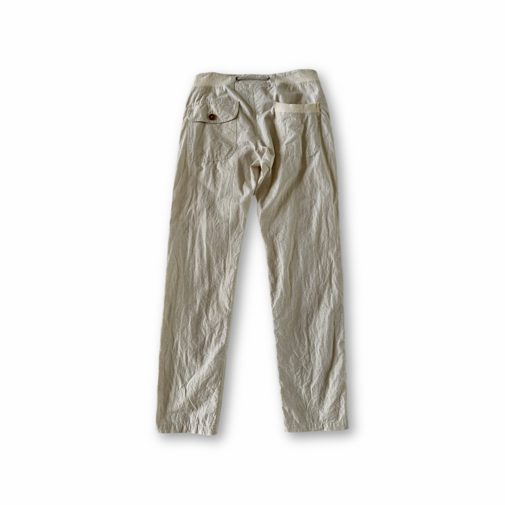 天日干しコットン＆リネン / ロングリブパンツ