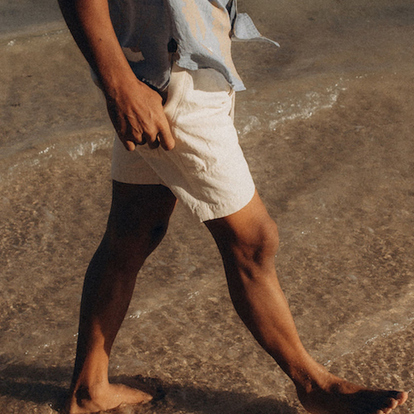 ユーティリティ ショートパンツ/綿麻オックスフォード