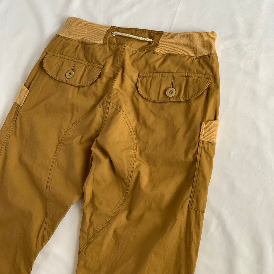 サイドポケット          リブパンツ