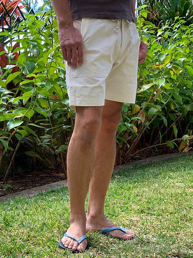 天日干しコットン＆リネン / ショートリブパンツ