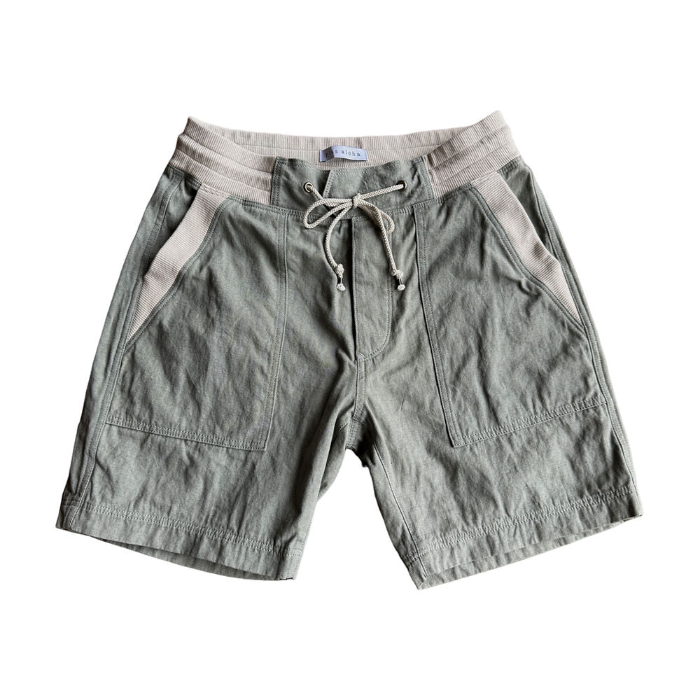 ユーティリティ ショートパンツ/綿麻オックスフォード