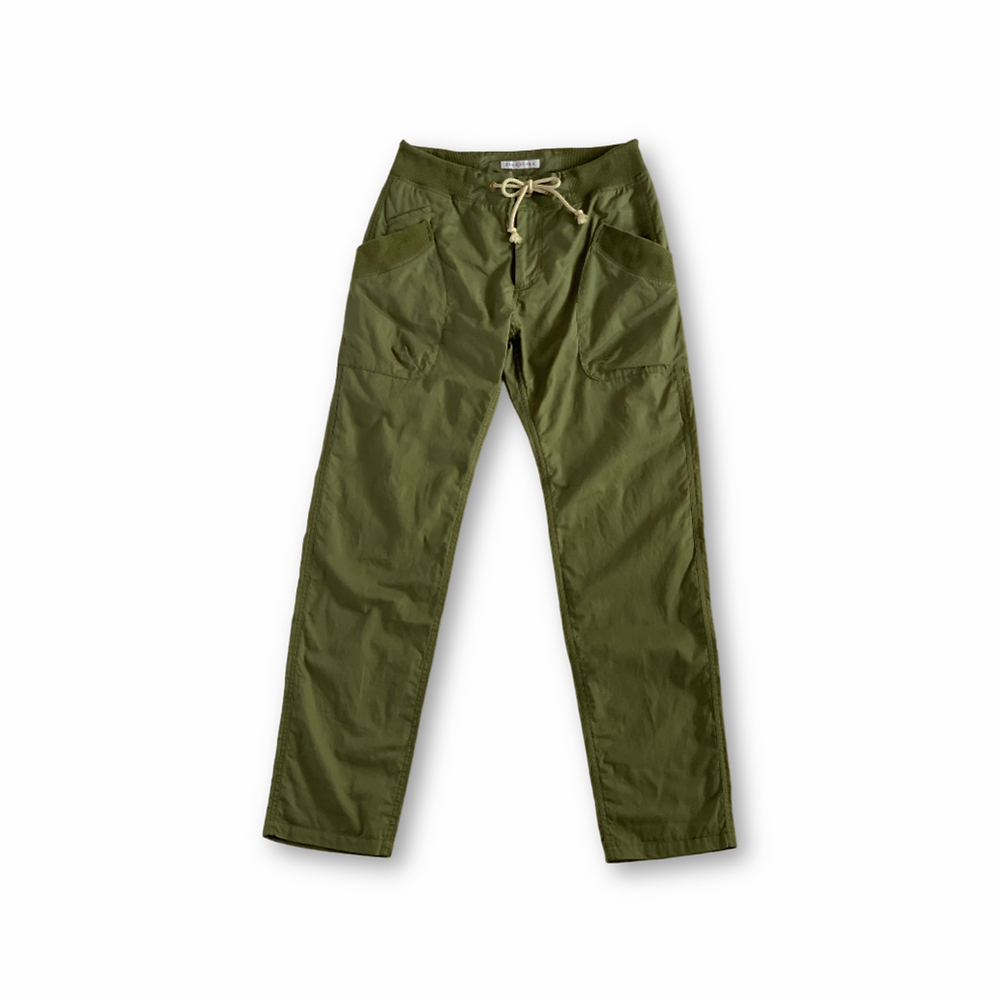 サイドポケット          リブパンツ